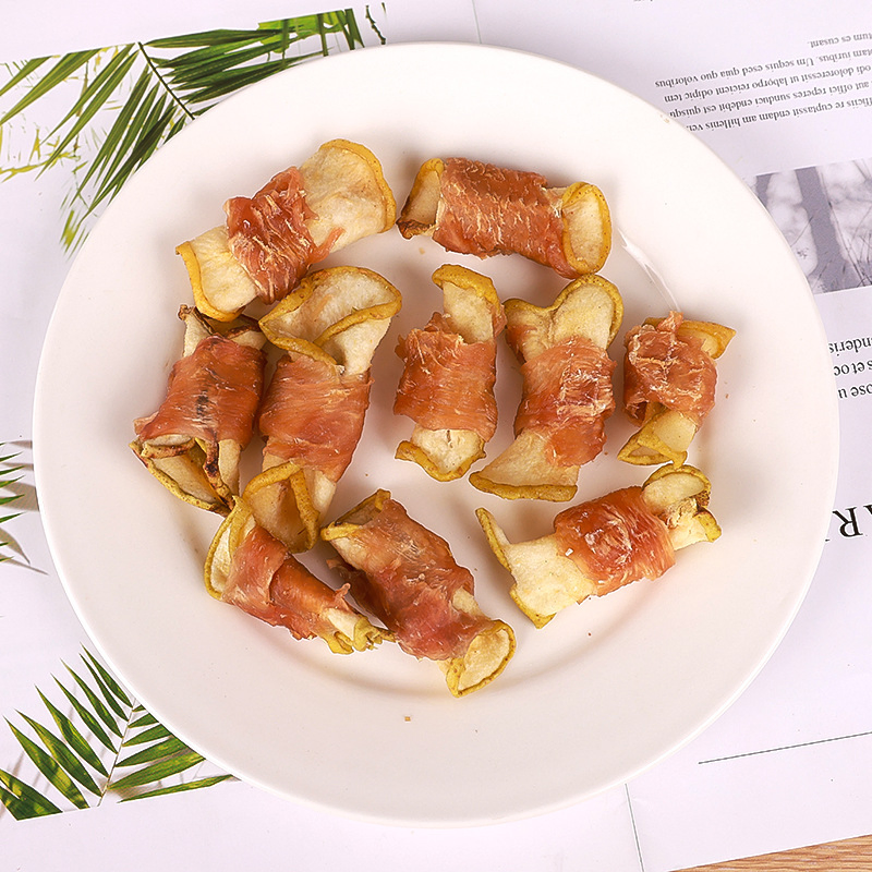 Pet Cat and Dog Snacks Chicken Pear Training Reward Teeth Grinding and Cleaning