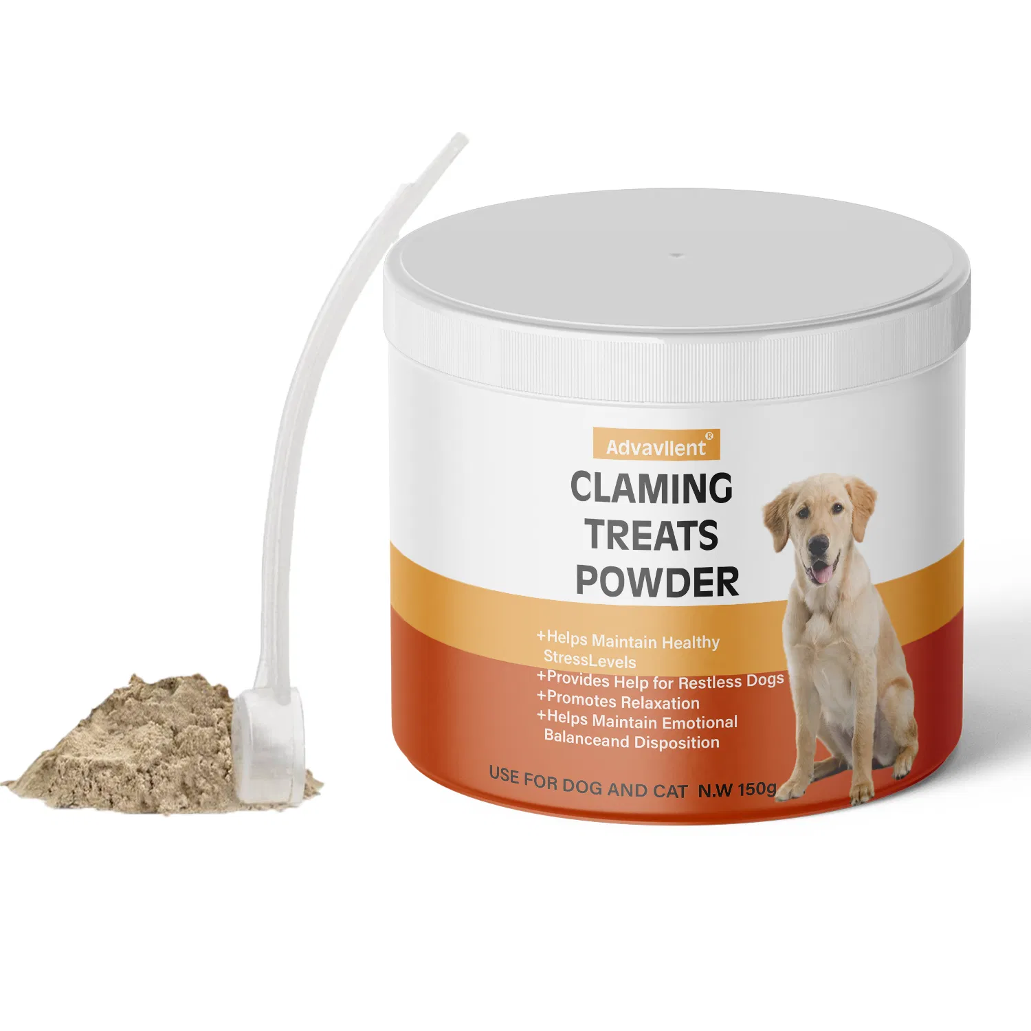 Natural Pet Supplement Calming Powder for Dogs, Vet-Approved Soothing Relieves Stress Anxiety