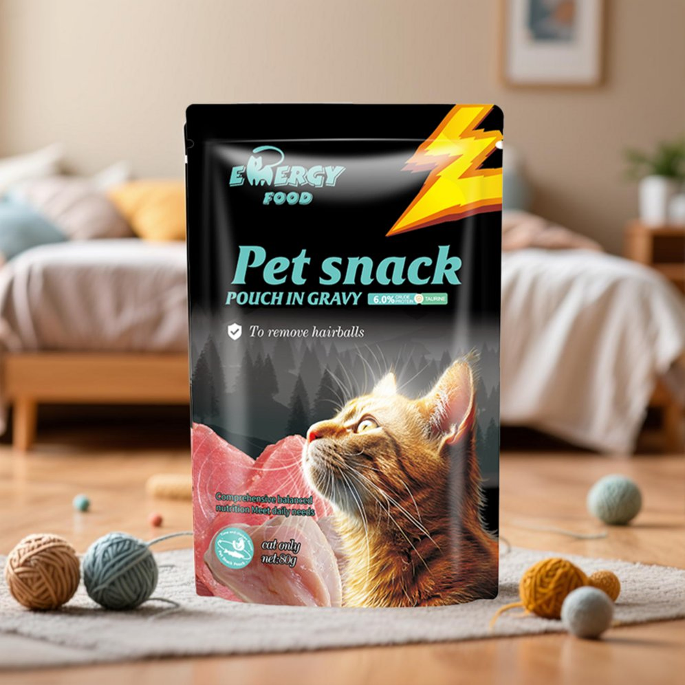 High Protein Grain-Free Chicken Goat Milk Cat Wet Food Pouch 85g for Kittens Puppies Digestive Support Nutrition