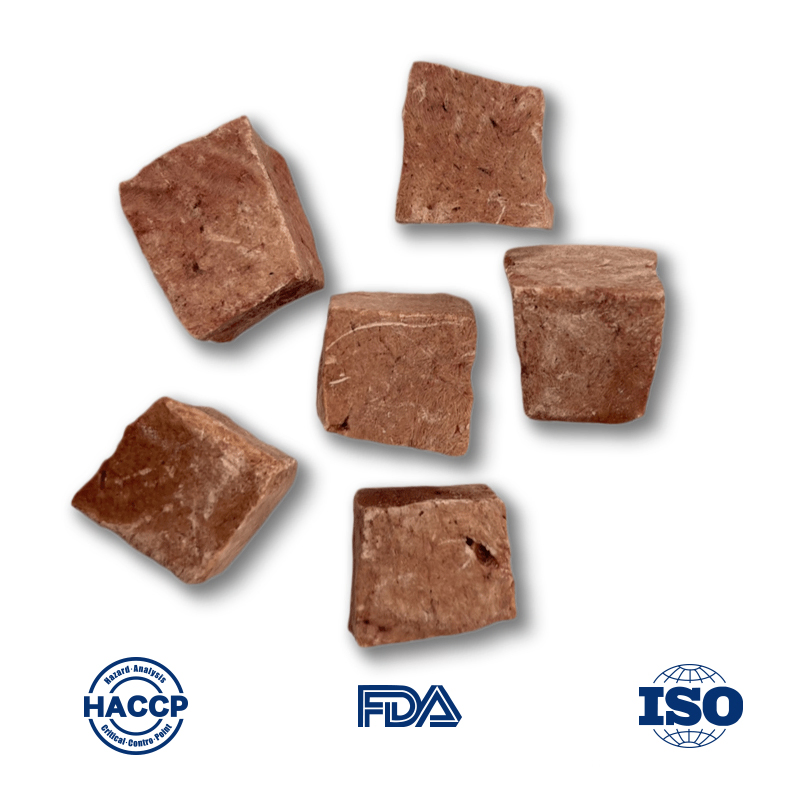 Premium Dehydrated Beef Cubes for Cats - Nutritious Treats