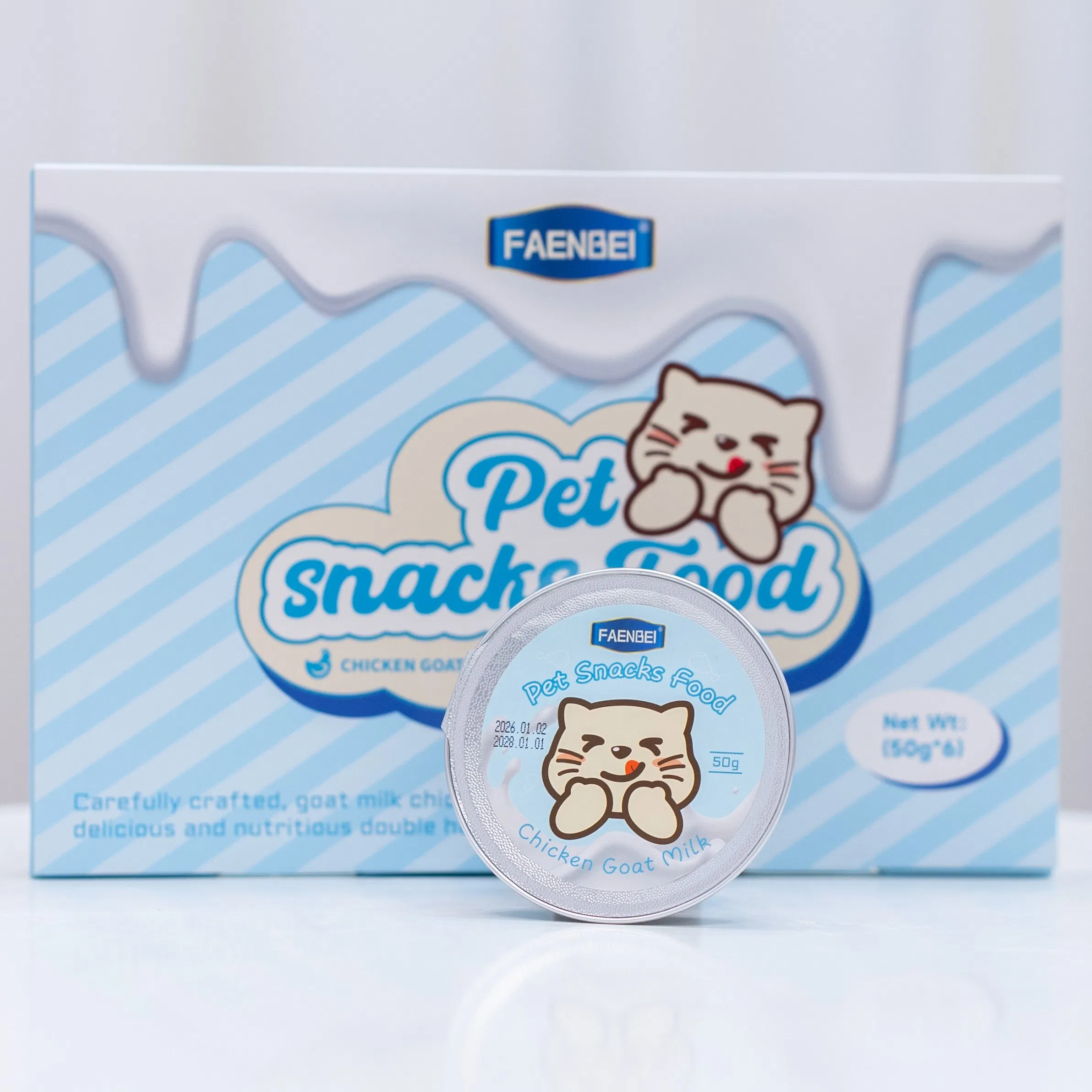 Hydrating Goat Milk &amp; Chicken Cat Treat Perfect for Training &amp; Daily Rewards Pet Wet Mini Can