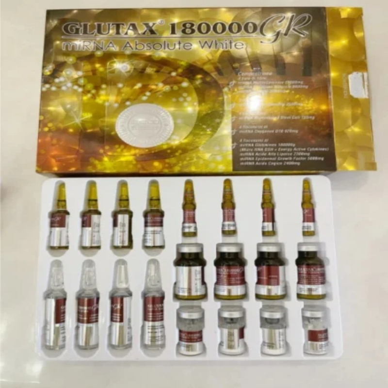Italy Brand Most Popular Whitening Injection Glutax 180000 Gr Glutathione Injection Facial Body Skin Whitening