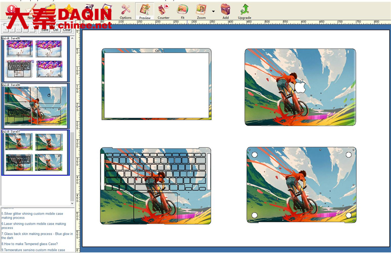 Popular Laptop Skin Sticker Machine Keyboard Cover Protector Skin DIY Notebook Sticker Cutting Machine for Small Business