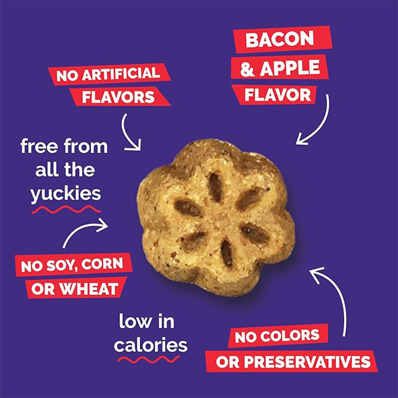 Bacon and Apple Flavor Skinny Mini Dog Treats 5oz (141g)