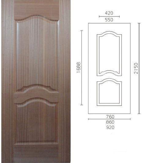 Natural Cherry Face HDF Moulded Door Skins