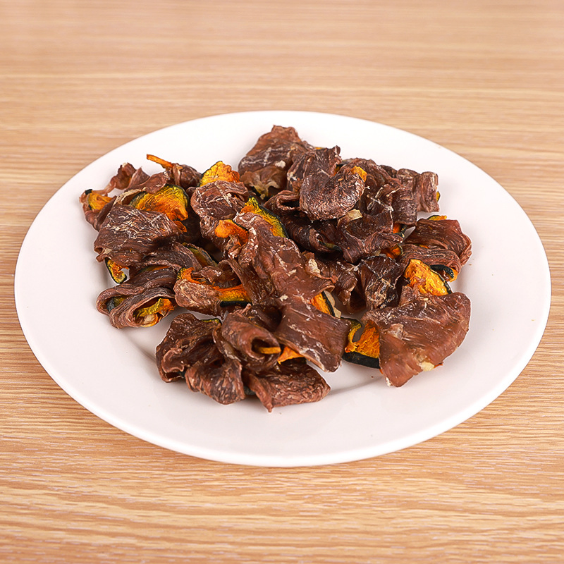 Pet Cat and Dog Snacks Duck Wrapped Pumpkin Training Reward Teeth Grinding Teeth Cleaning