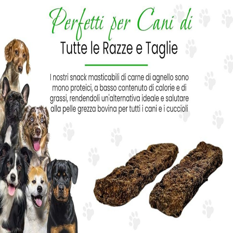 Manufacture OEM/ODM, Dog Training Lamb Viande Strips 17.6oz (500g) Dog Treats