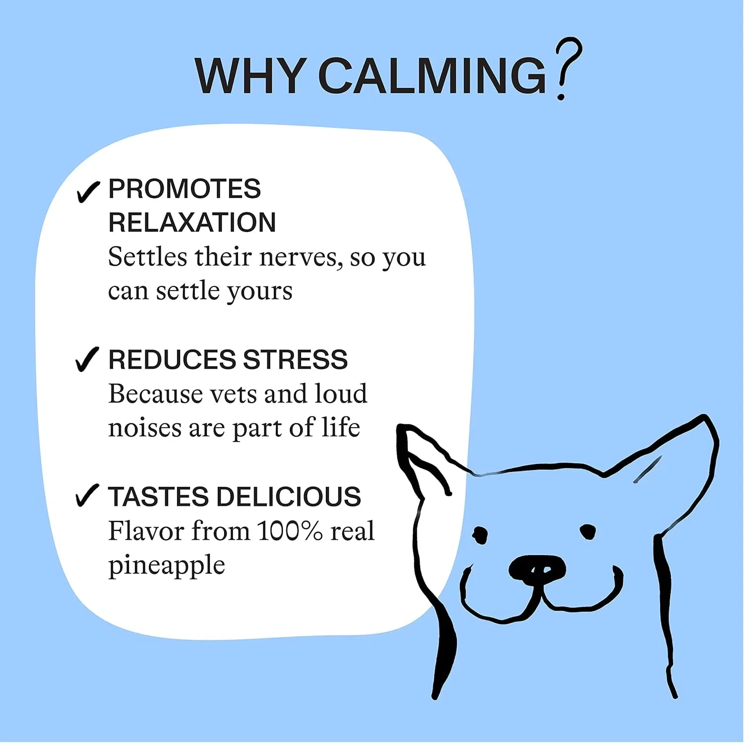 Natural Pet Supplement Calming Powder for Dogs, Vet-Approved Soothing Relieves Stress Anxiety