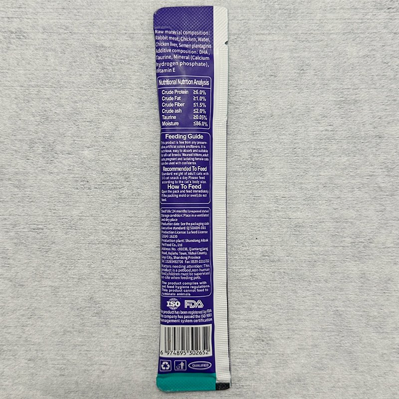 Wet Pet Treats for Cats with Organic Beef Chicken Tuna