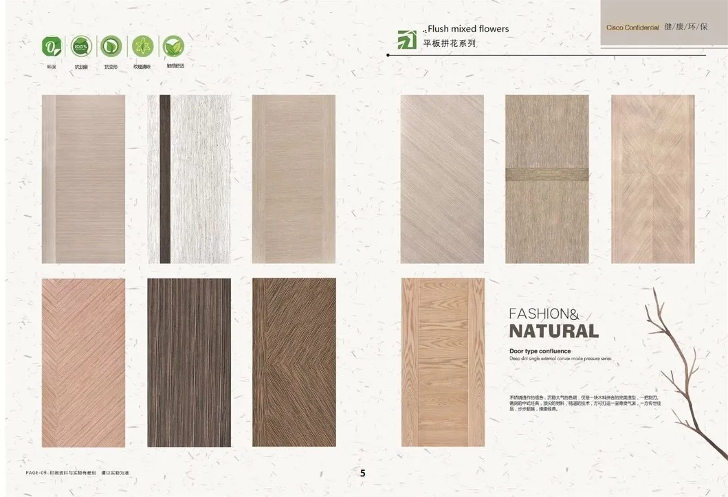 Natural Cherry Face HDF Moulded Door Skins