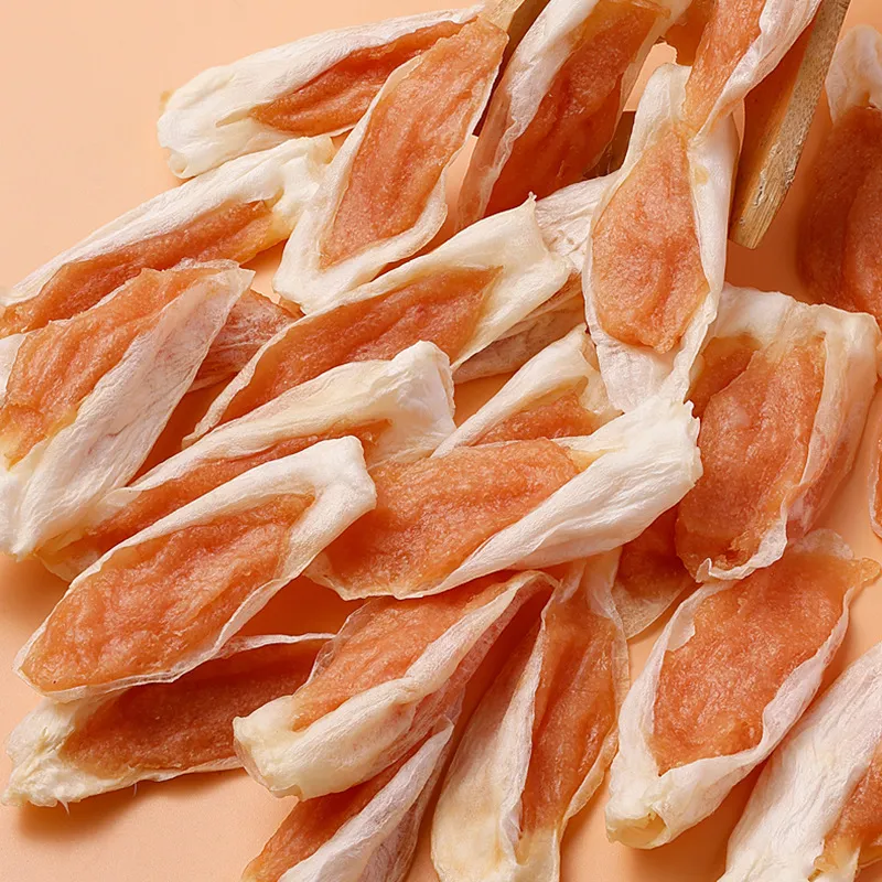 OEM Wholesale Custom Pet Cat Dog Snacks Chicken Rabbit Ears Training Rewards