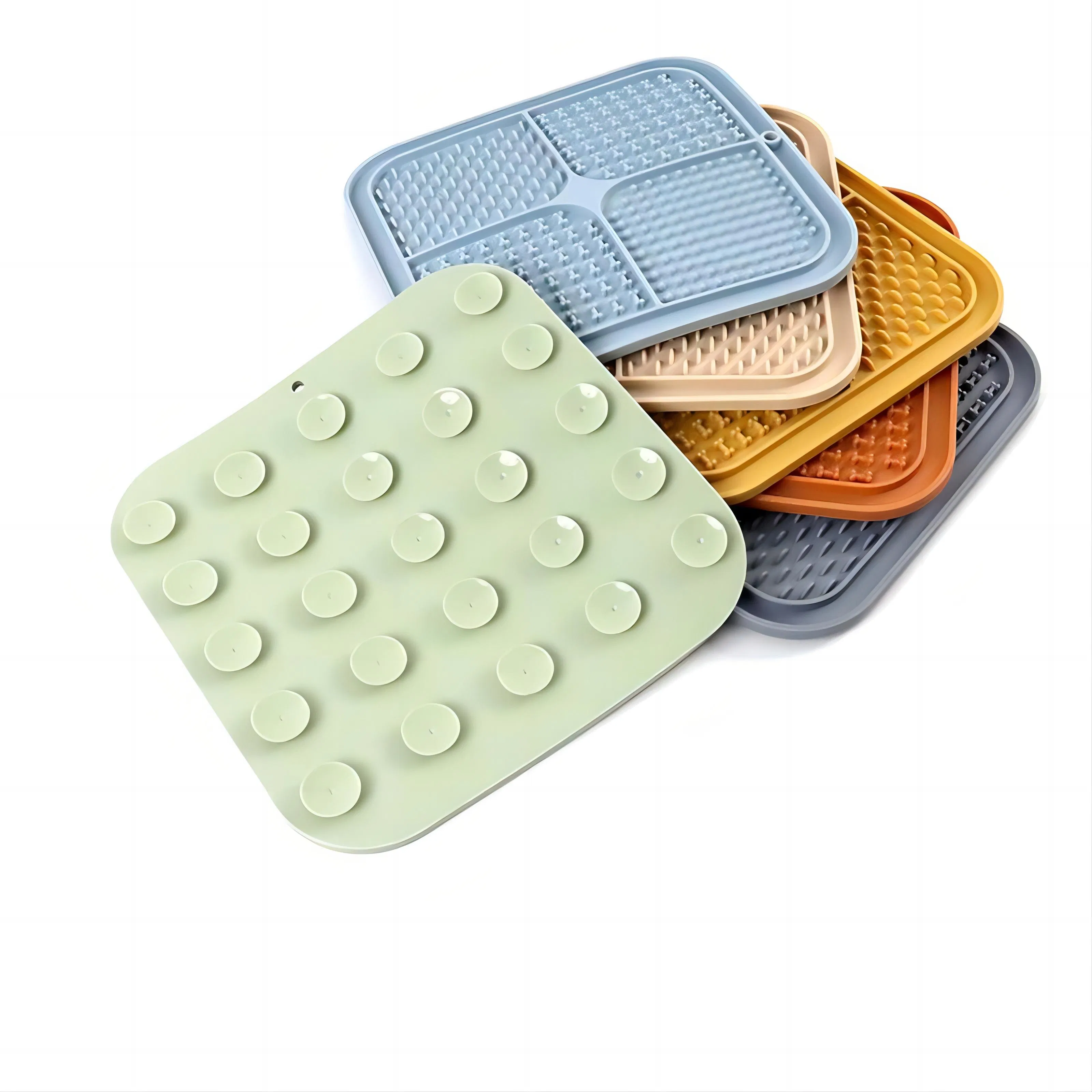 Silicone Slow Feeder Lick Pad Dog Licking Mat with Suction Cups Calming Treat Mat and Iq Training Puzzle Toys for Pets