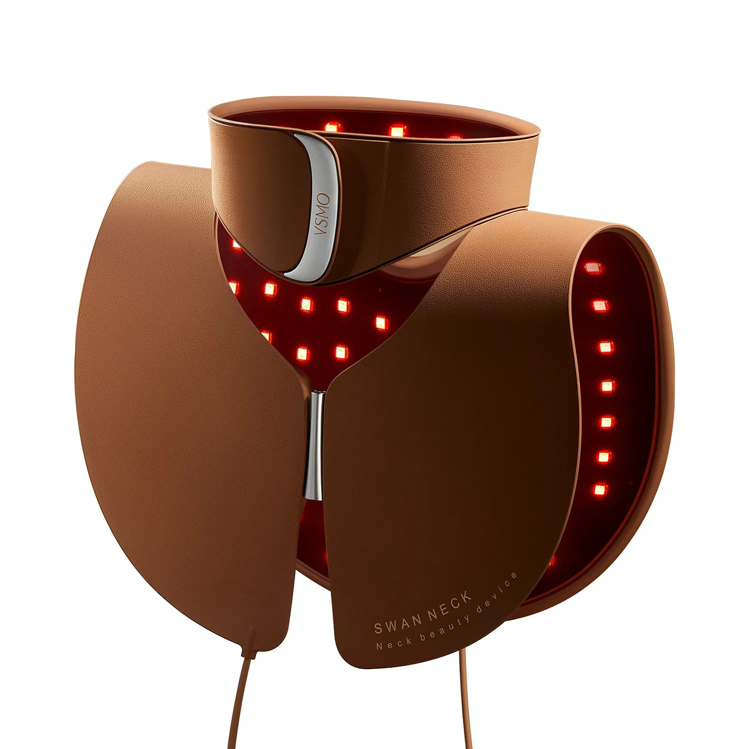 LED Red Light Silicone Neck Chest Mask Photon Therapy Skin Care Beauty Machine Device