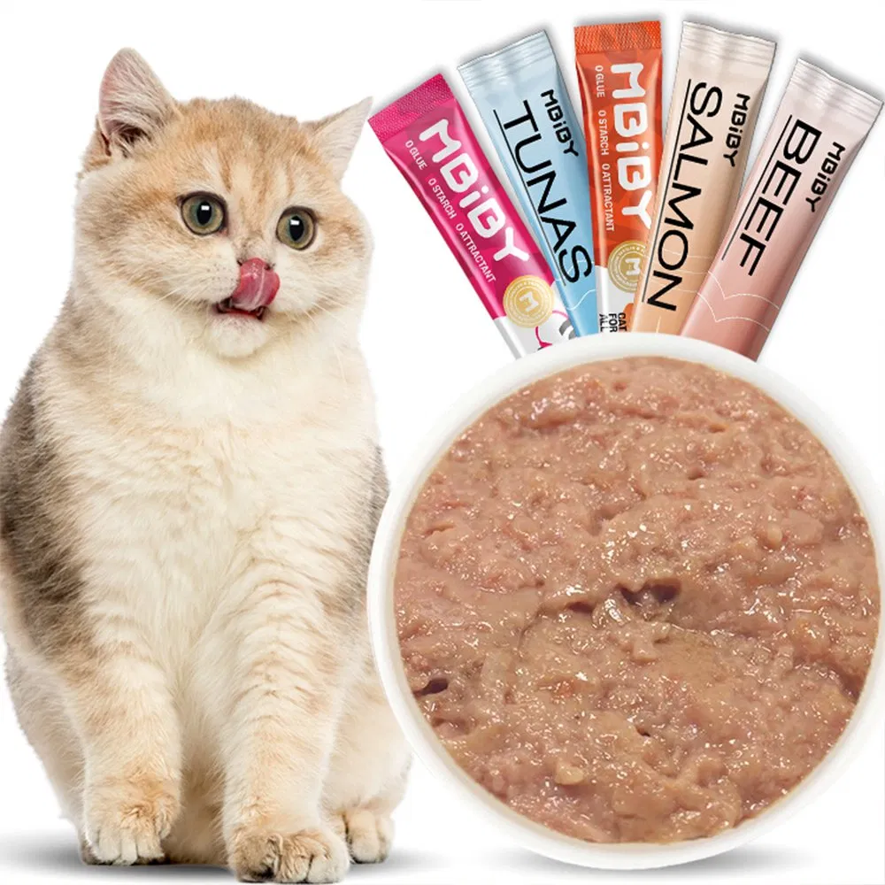 Best Training Reward Treats Rich in Essential Nutrients Replenish Water for Cat Pet Cat Strips Pet Food Customization