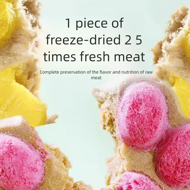 Cat and Dog Universal Pet Freeze-Dried Snacks Raw Meat Cat Paw Cookies Reward Pet Snacks Cat Birthday