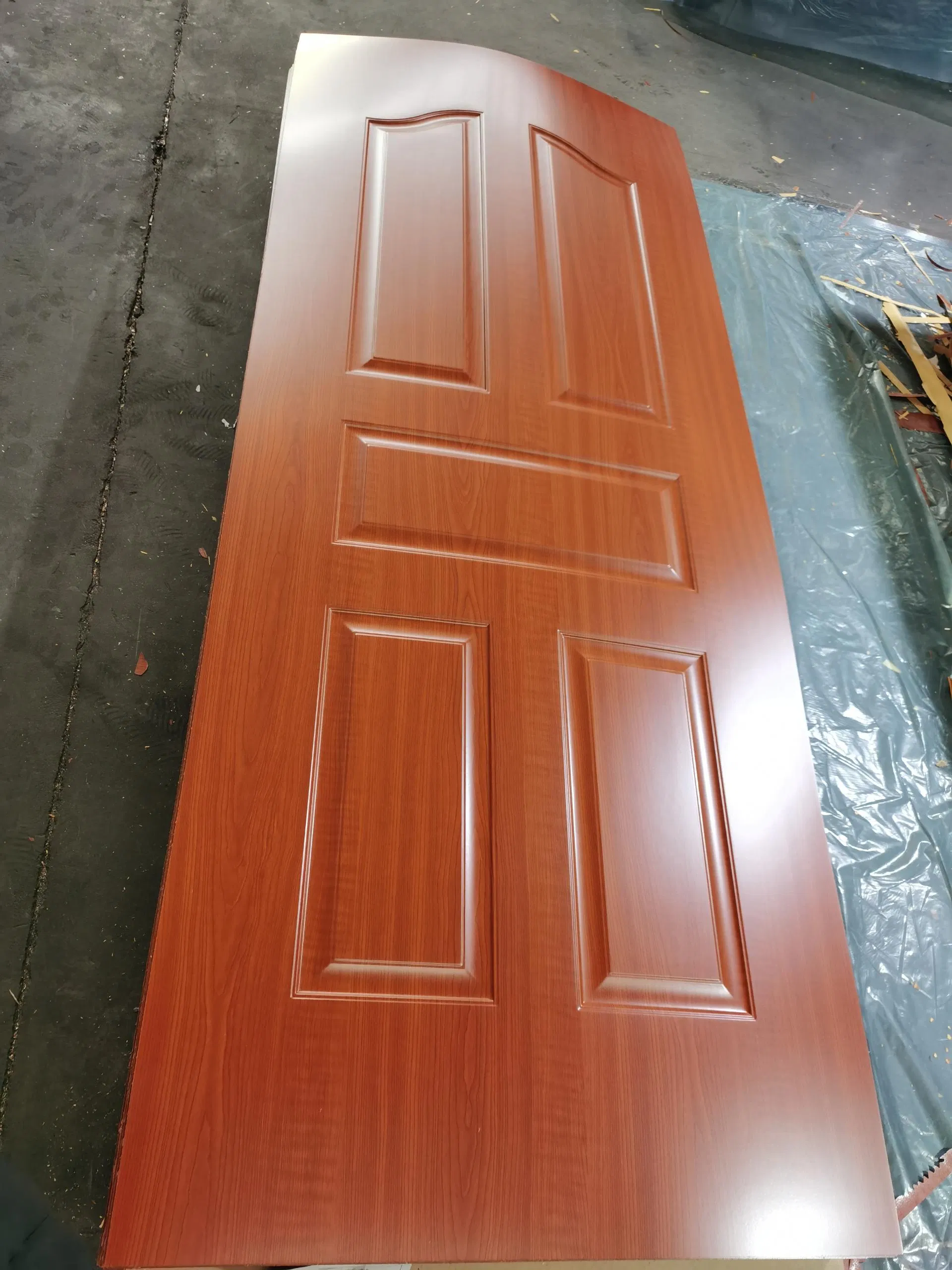 Good Quality Paint-Free Melamine Moulded HDF Door Skin