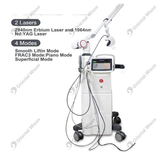 Precision Treatment Erbium YAG Laser 2940nm and ND YAG 1064nm Long Pulse Laser Face Lifting Oral Treatment Er YAG Oral Skin Rejuvenation Resurfacing