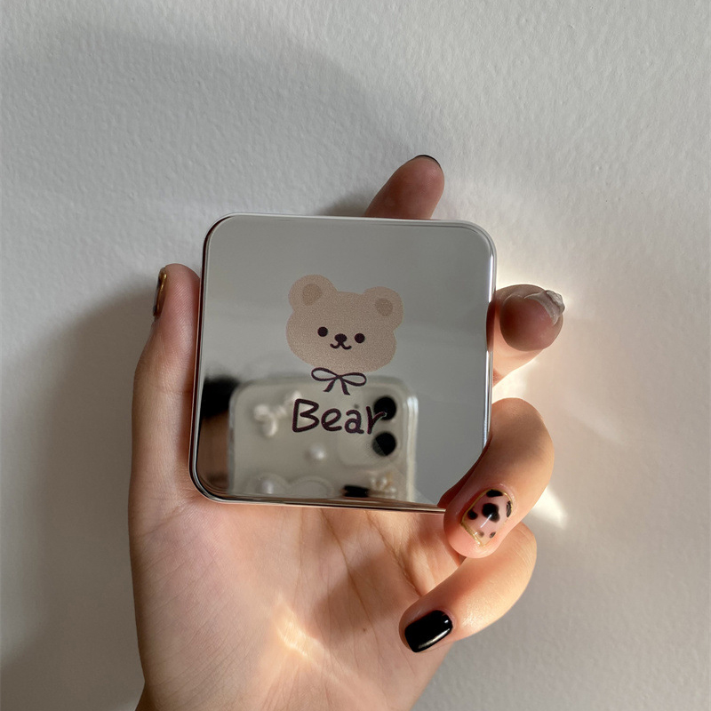 Eyeshare Portable Wearing Contact Lens Applicator Bear Patterntravel Kit Mirror Contact Lenses Case Box