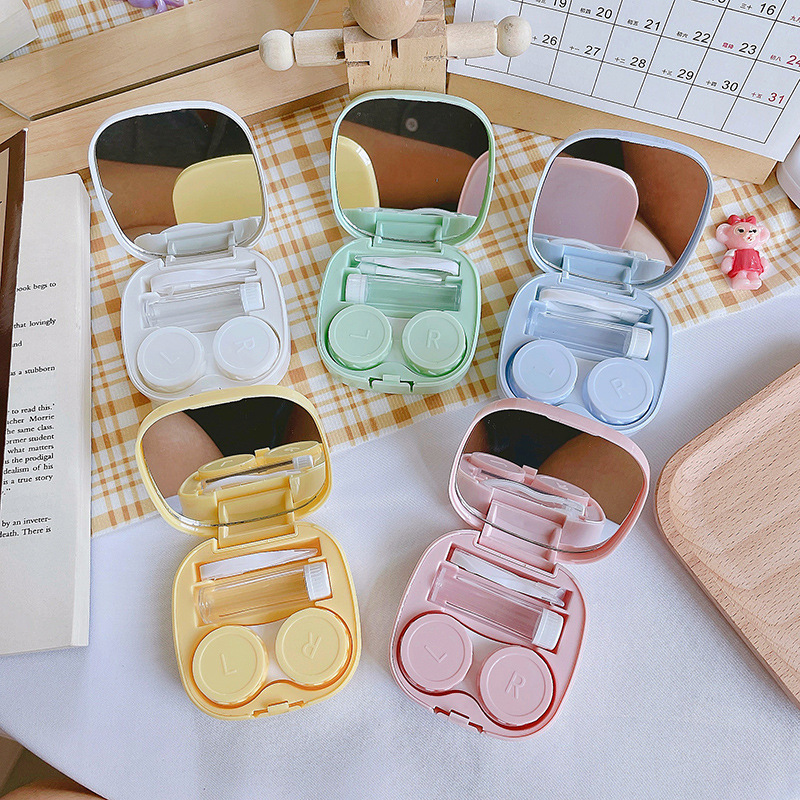 Eyeshare Hot Sale Plastic Eye Care Box Contact Lens Container Contact Lens Case Box With Tweezers And Holder