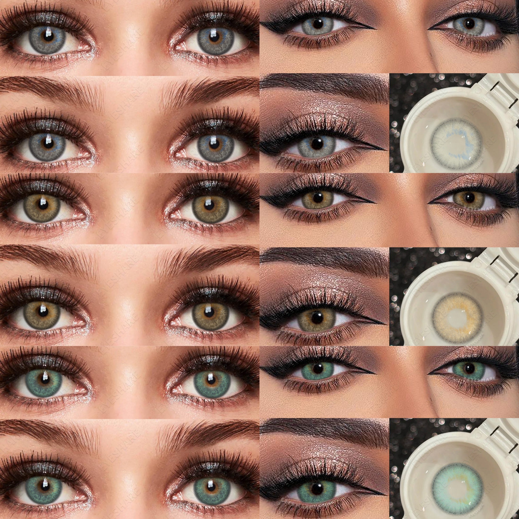 EYESHARE Color Lens Eyes Colored Contact Lenses Eyewear Displays Contact Lenses Eye Cosmetic Color Lens Eyeglasses Care Products
