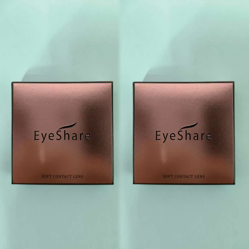 Eyeshare  Wholesale Personal Brand Lentes De Contacto Paper Box Free Design Custom Eye Lens Packing Box Colored Contact Lenses