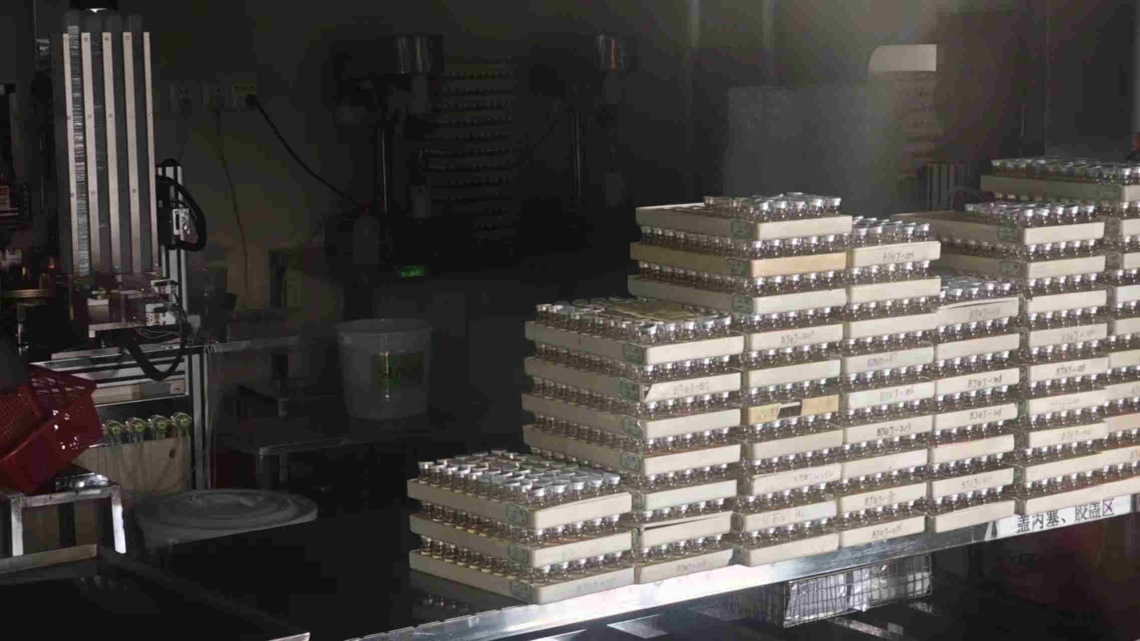 Quality inspection of contact lenses under microscope