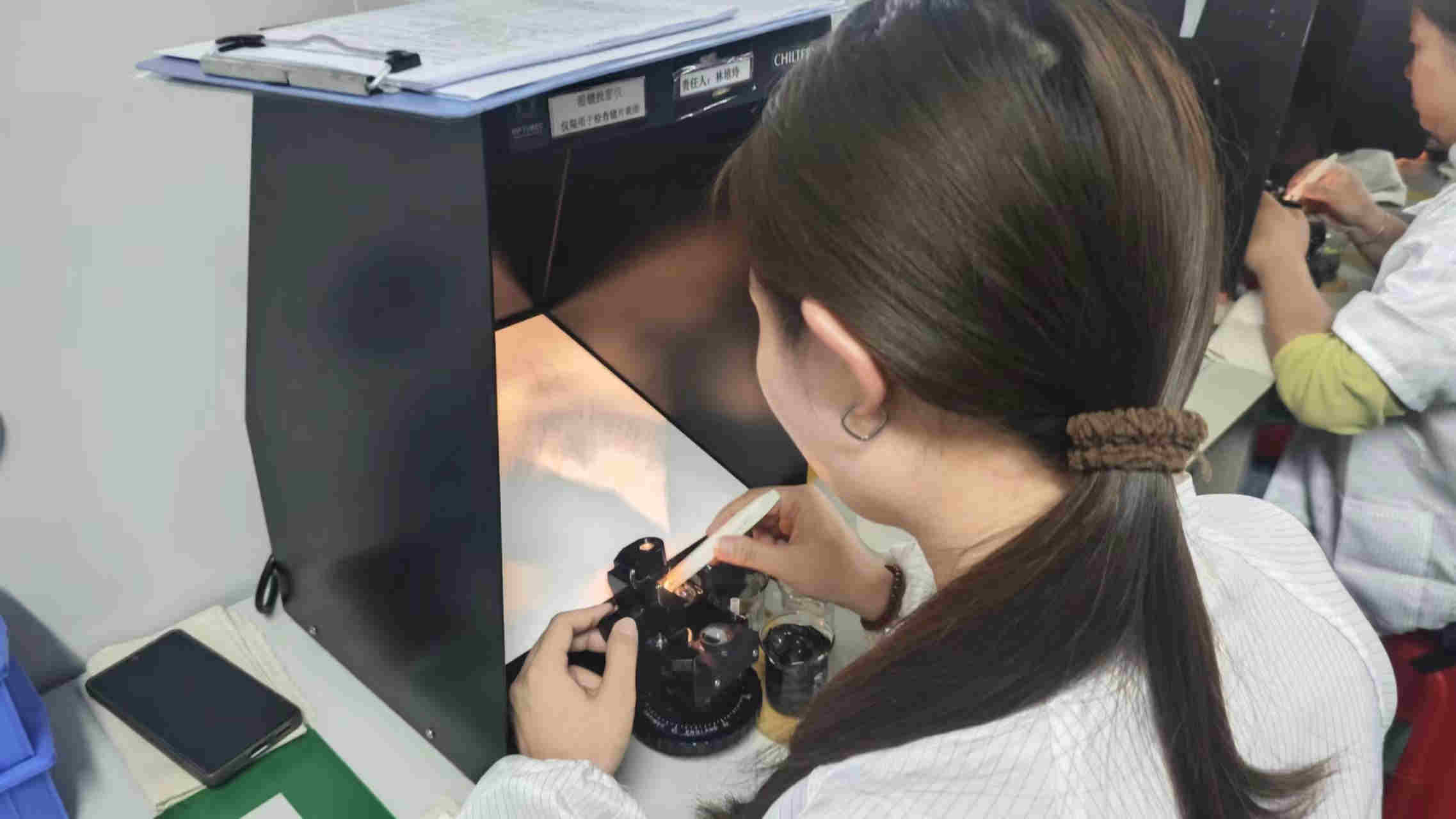Contact lens printing process at Chic Contacts factory