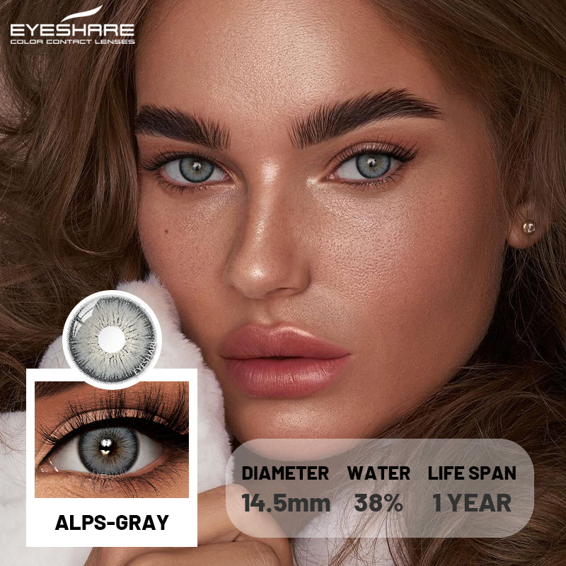 Eyeshare Small Pupil Colored Contact 1 Yearly Cosmetic Soft Prescription 14.0Mm Contact Lenses Lentilles De Contact for Makeup