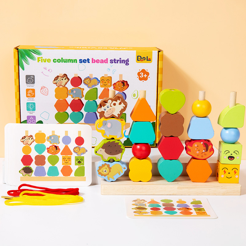 YARI 3+ Kids Number Puzzles Counting Stacking Game Wooden Counting Stacker Block Set For Toddlers