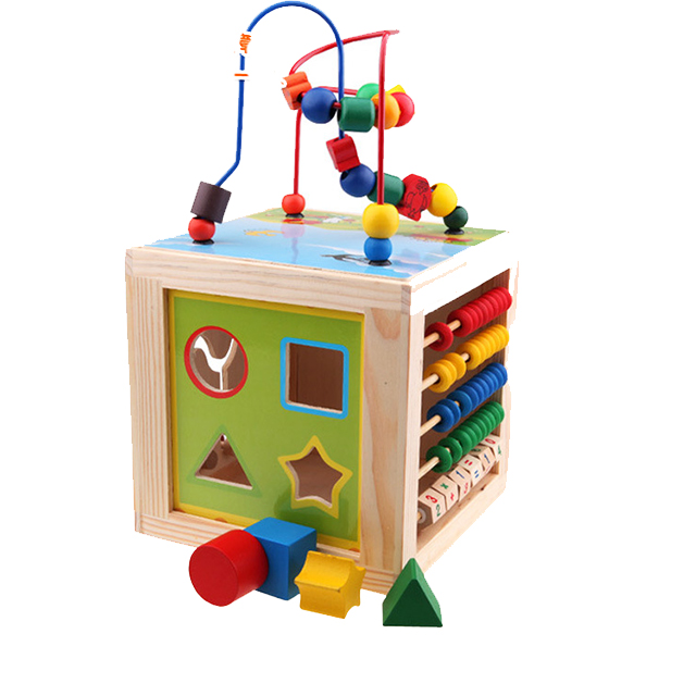 Montessori Wooden Math Educational Calculate Toys Construction Toys