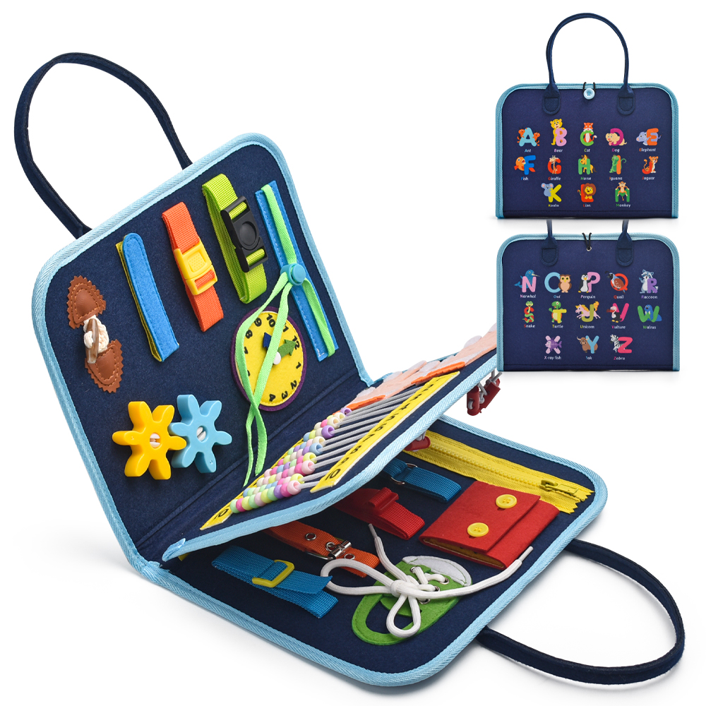 Customized Resources Teaching Early Education Montessori Toys Felt Busy Board