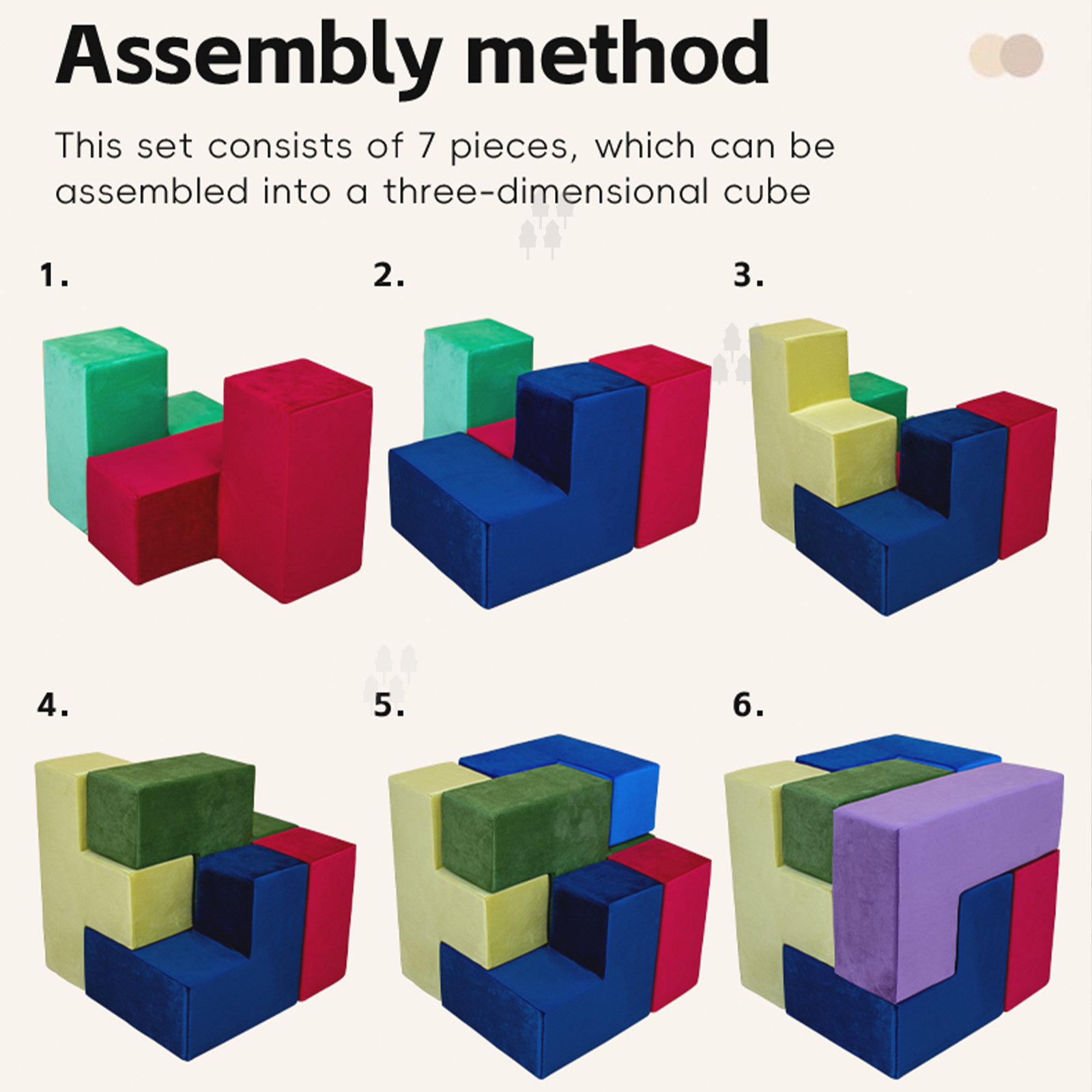 Modern Style Baby Soft Flannel Styrofoam Activity Cube Puzzle Toys For Children's Play Area In Bedroom &amp; Living Room