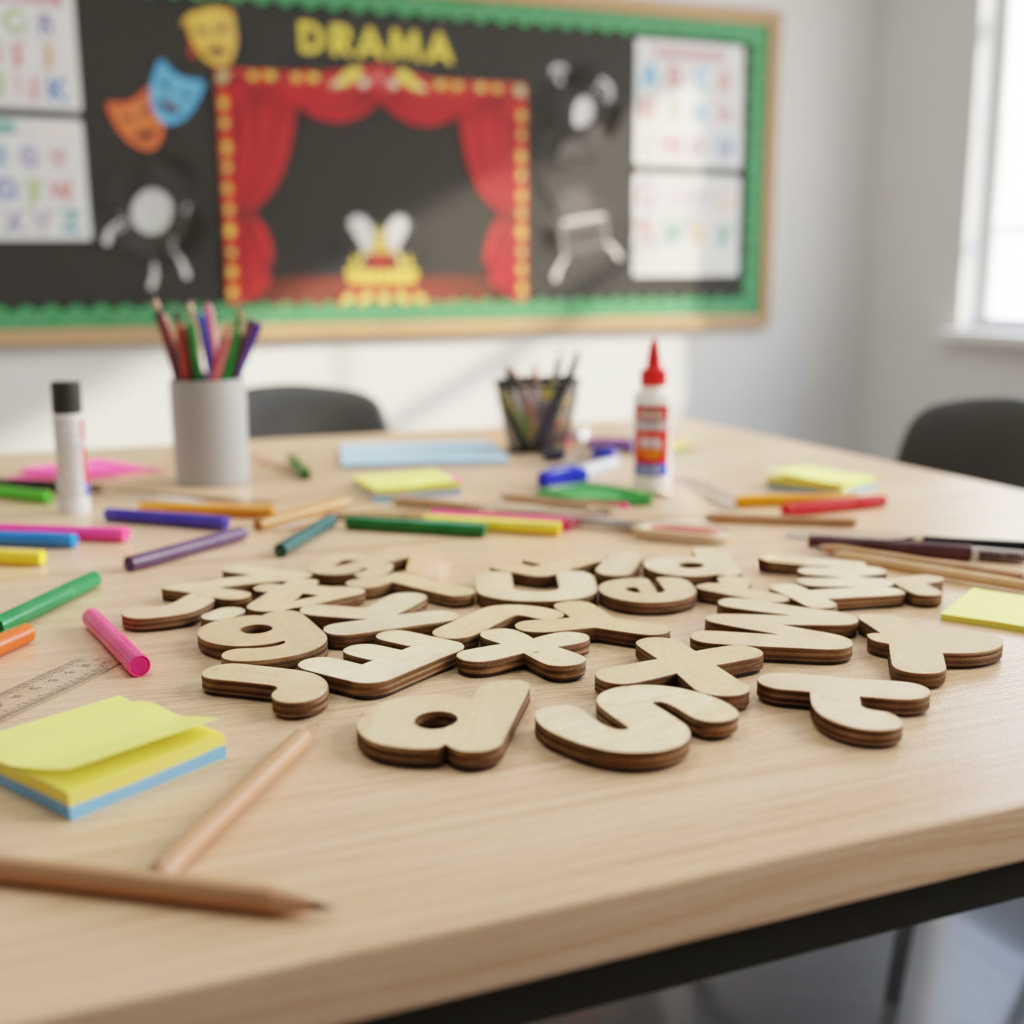 Colorful Wooden Magnetic Letters