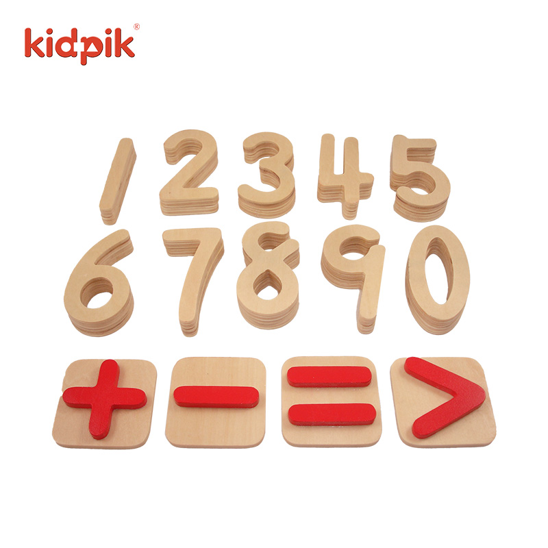 Educational Math Toys Building Blocks Sets Montessori Materials Toddler Counting Number Wooden Puzzles for Children
