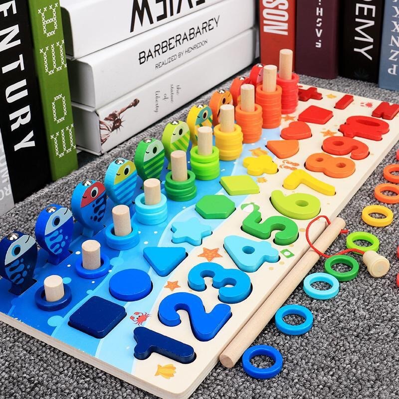 Factory Top Seller Early Children Educational Full Set Math Material Montessori Wooden Puzzle Toys