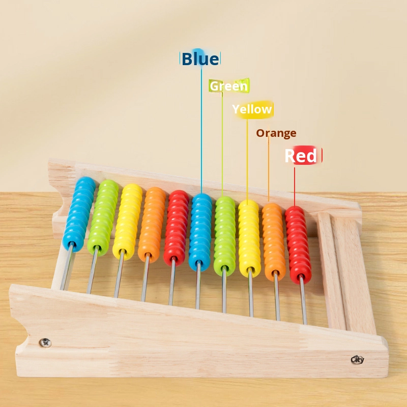 Wooden Abacus for Kids Educational Preschool Math Learning Toy for Baby Age Range Math Manipulatives Games