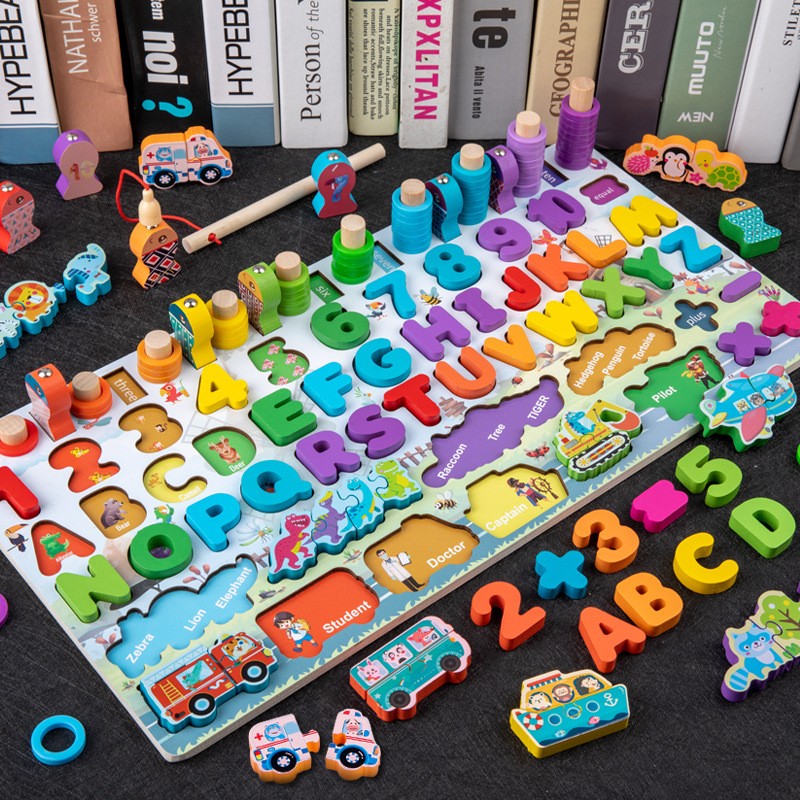 Factory Top Seller Early Children Educational Full Set Math Material Montessori Wooden Puzzle Toys