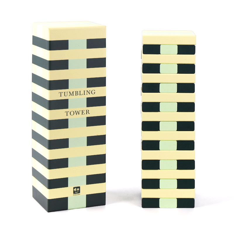 Global Bridge Classic Stackable Eco-friendly Beech Wood Building Blocks Set for Kids 5-7 Years Educational Toy