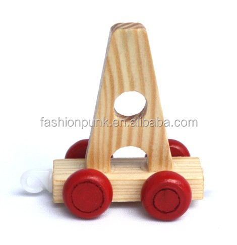 Multifunction Educational Children Baby Toy Wooden Alphabet Train Jewelry Accessories