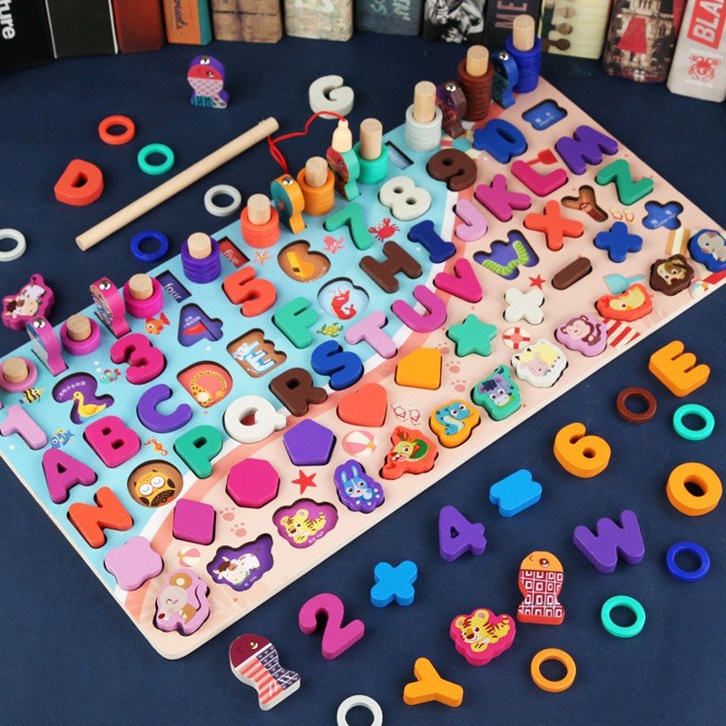 Factory Top Seller Early Children Educational Full Set Math Material Montessori Wooden Puzzle Toys