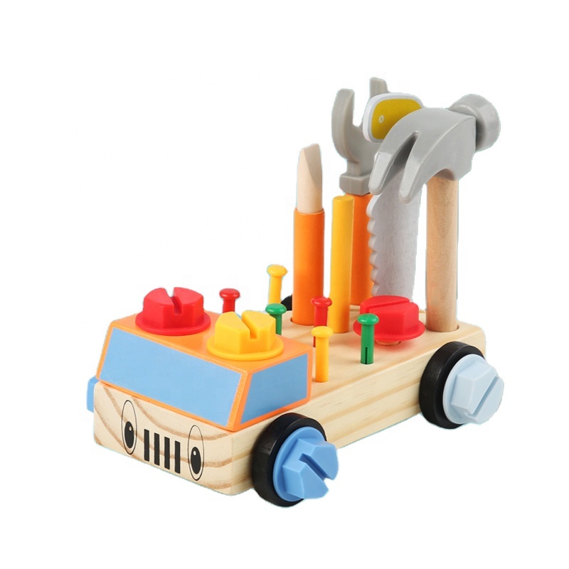 3D Busy Board Wooden Toys Montessori Game Simulation Pretend Play Screw Tools