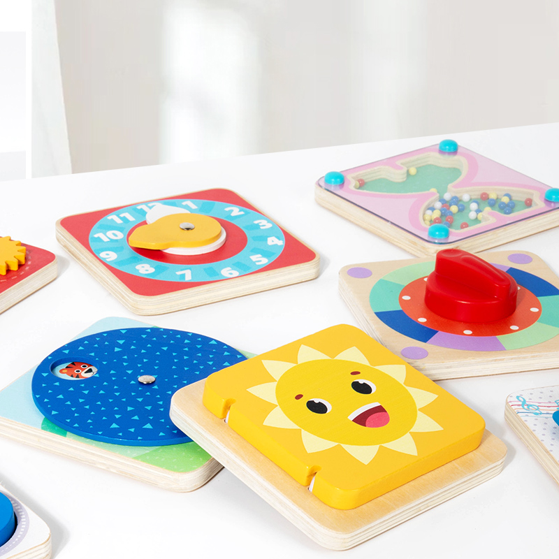 Montessori Busy Board Fine Motor Games Learning Life Skills Training Sensory Activity Educational Toys For Kids Boys Girls
