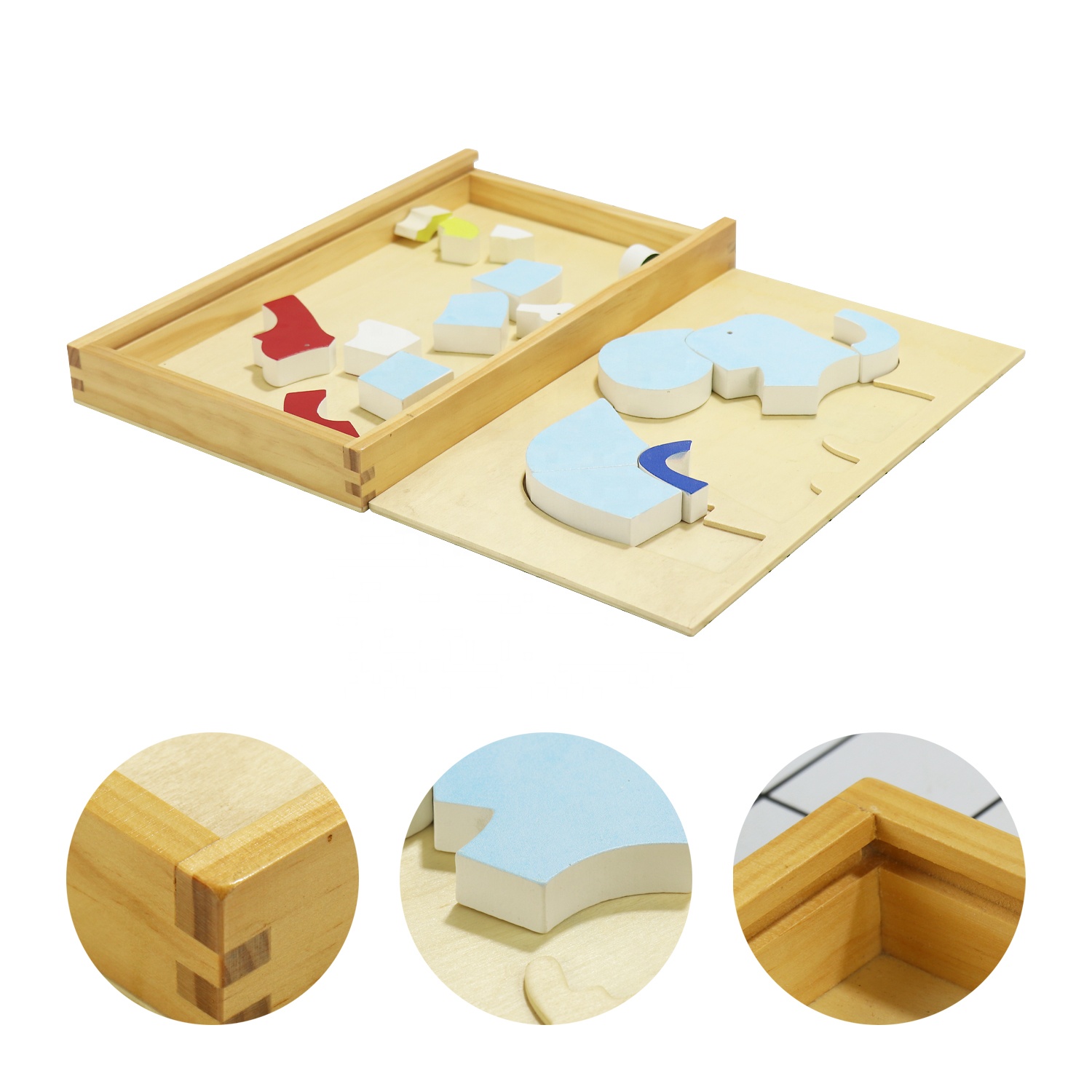 Wooden Toy Factory Hot Sale Personalized Design Creative Shape Block Puzzle Toys Wooden Products