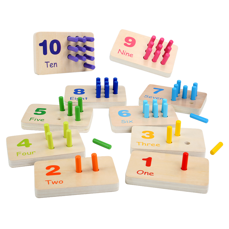 Xinmiao Hot Sale Wooden Digital Early Education Matching Board Montessori Children Math Enlightenment Toys Toddlers Gifts CE