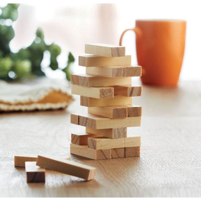 Wooden Stacking Blocks Tower Game Details
