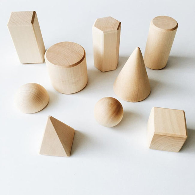 China Supplier Craft Pyramids Wooden Building Blocks for Montessori Teaching Aids