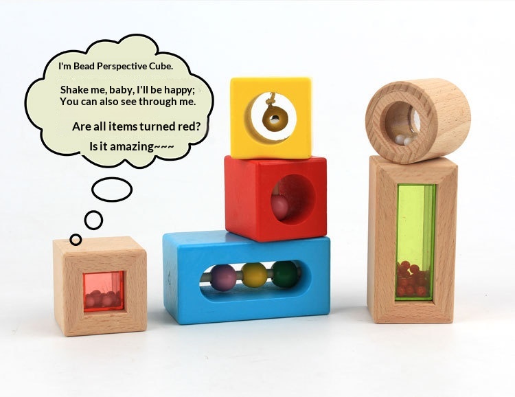 EICHHORN 40-Piece Wooden Sound Building Blocks Montessori Enlightenment Sensory Educational Toys for Early Childhood Education