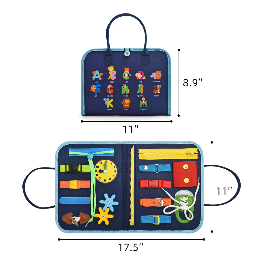 Customized Resources Teaching Early Education Montessori Toys Felt Busy Board