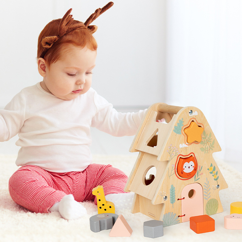 Direct Factory Wholesale Educational Wooden Toys Early Childhood Development Spatial Perception Shape Recognition Fun Matching