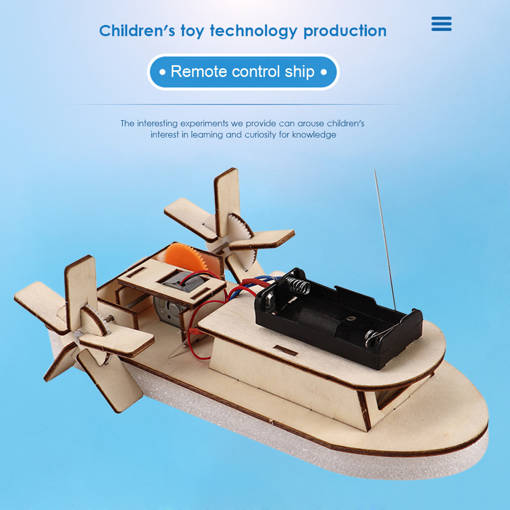 DIY STEM Educational Toy Science Assembly Wooden Puzzle Kits for Kids Physics Toys
